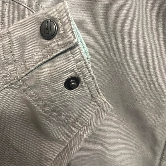 L.L. Bean VTG Women's Canvas Utility Field Full Zip Cotton Jacket Sz Medium - Picture 3 of 9